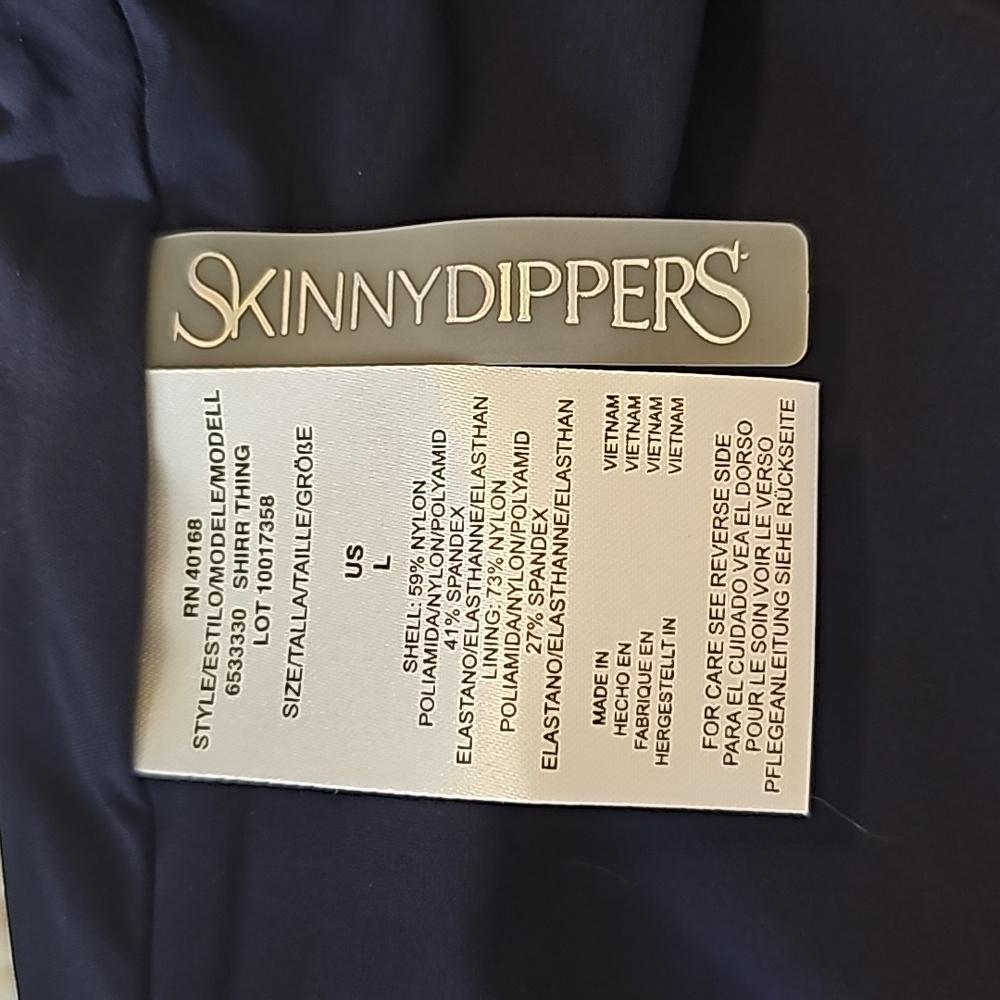 Skinnydippers Miraclesuit Swimsuit Top Tropical Design Size Large NWT - Picture 4 of 8